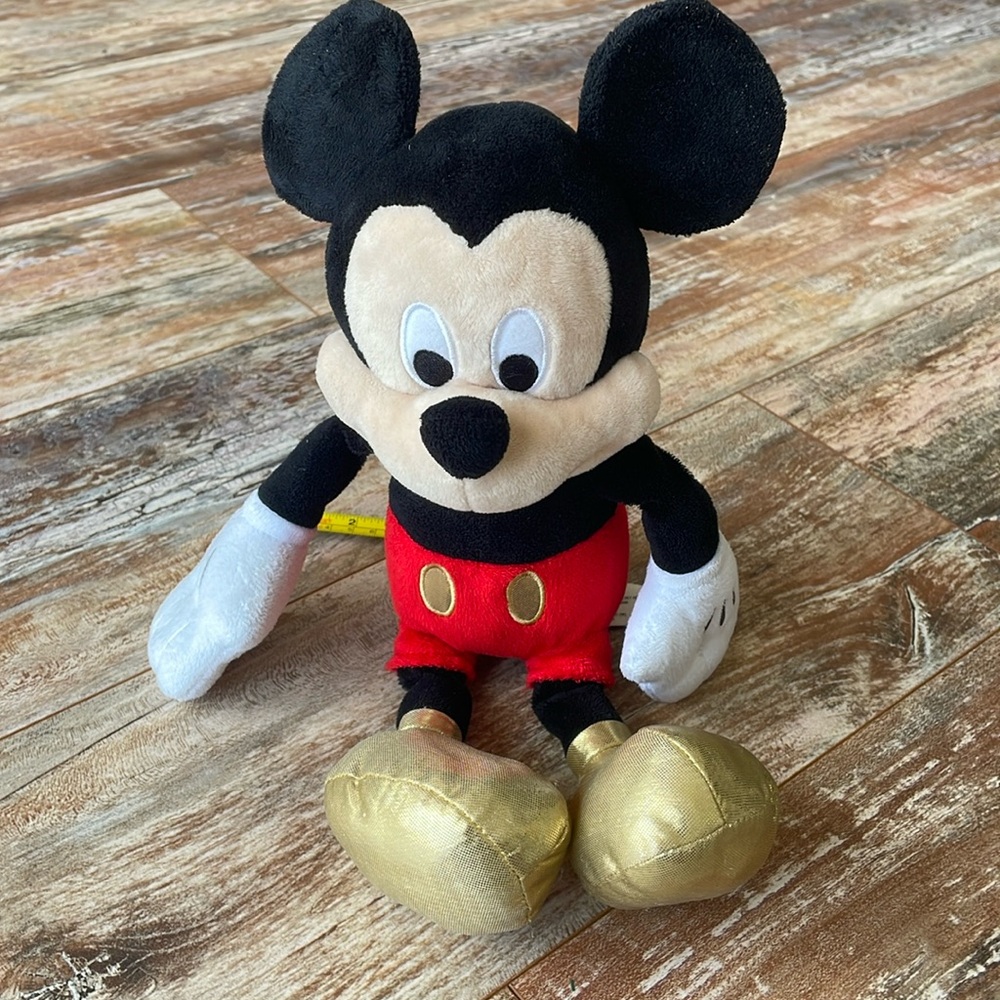 Disney Stuffed Mickey Mouse  15 inches tall.